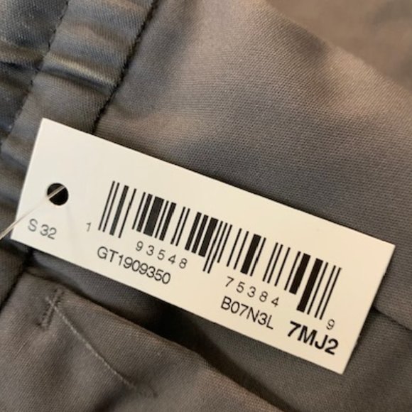 Goodthreads Men's Gray Drawstring Waist Athletic Fit Track/Lounge Pants S 32"Ins - Picture 6 of 10